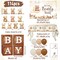 Teddy Bear Baby Shower Decorations - Baby Boxes with Letters,Boho Balloons,We Can Bearly Wait Backdrop,Cake Topper,Tablecloth for Baby Shower,Gender Reveal Party Supplies